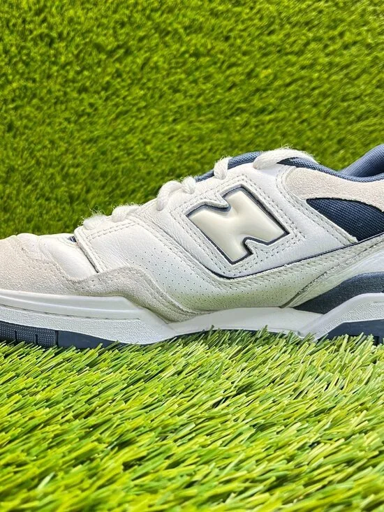 New Balance 550 Womens Size 9 White Blue Athletic Running Leather Shoes Sneakers - Picture 2 of 10